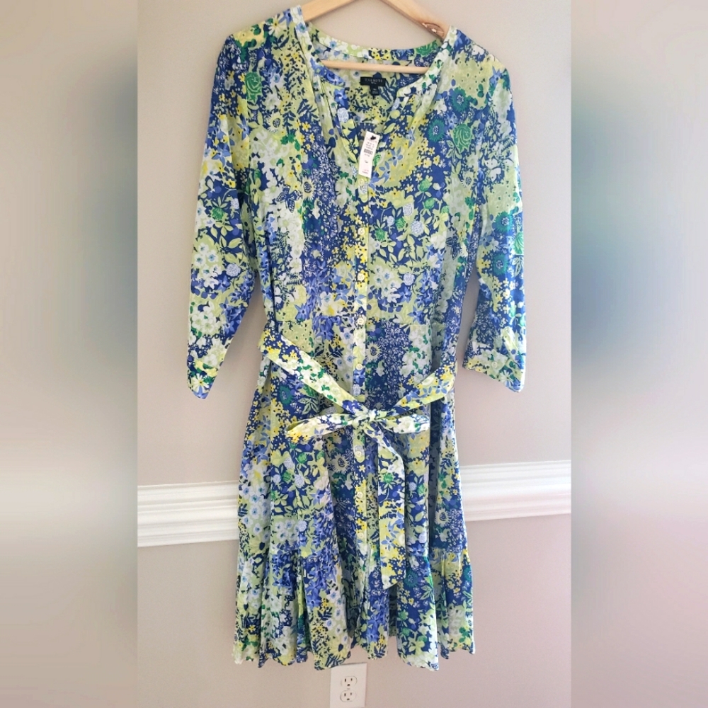 Talbots Vibrant Shirt Dress
